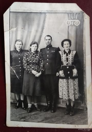 Фото с военным. 8х11 см.