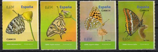 Испания 2011. Бабочки 4 марки 4573-78