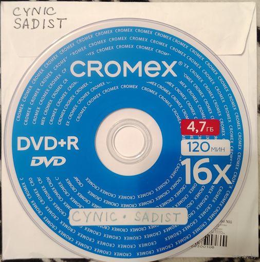 DVD MP3 дискография CYNIC, SADIST (Progressive Rock,Progressive Metal, Jazz Metal, Death Metal, Technical Death) - 1 DVD