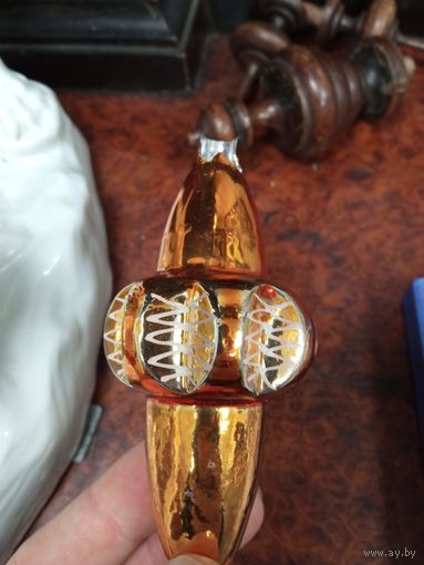 Новогодняя игрушка фонарь редкая