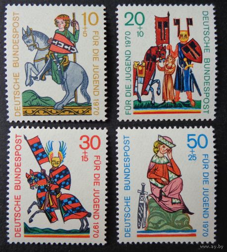 Германия, ФРГ 1970 г. Mi.612-615 MNH** полная серия