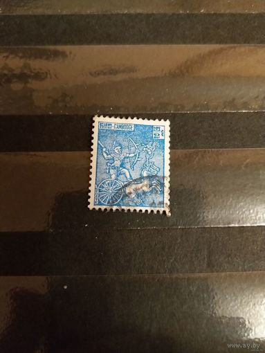 1961 королевство Камбоджа война искусство самая дорогая марка серии (3-3)