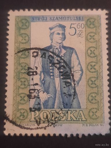 Польша. Национальные костюмы. Stroj Szamotulski