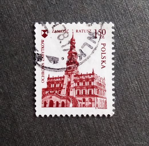Марка Польша 1975 год Ратуша