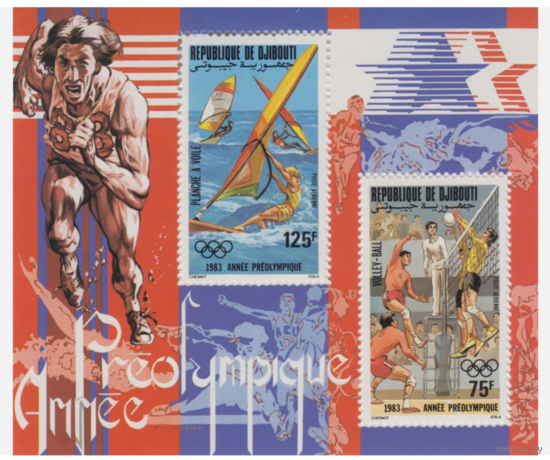 Джибути-1983 Спорт  ОИ-1984   MNH