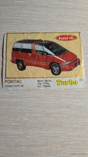 Вкладыша от жвачки TURBO 278