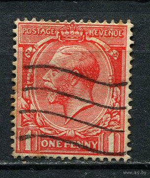 Великобритания - 1924/1928 - Король Георг V 1P - [Mi.155x] - 1 марка. Гашеная.  (Лот 14CQ)
