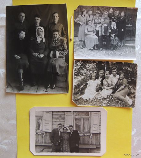 Фото "Полесье", 4 шт., 1940-1950-е гг.