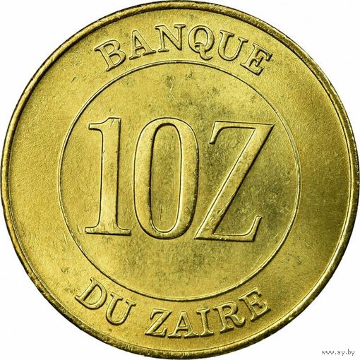 Заир 10 заиров, 1988 UNC