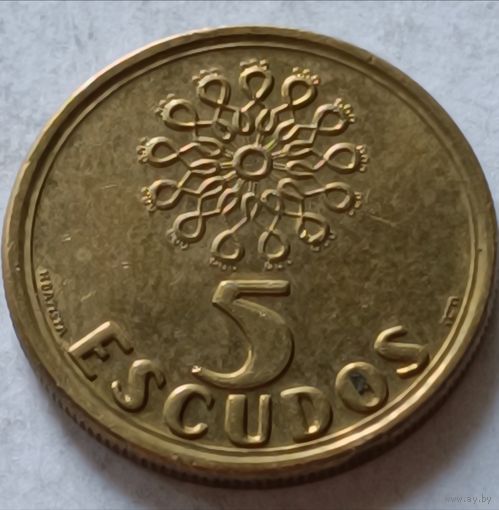Португалия. 5 эскудо 1999 года.