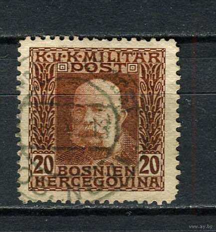 Босния и Герцоговина (Австро-венгерская администрация) - 1912/1914 - Кайзер Франц Иосиф I 20H - [Mi.71] - 1 марка. Гашеная.  (Лот 68CX)