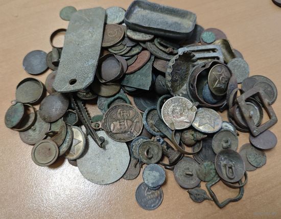 Лот старинных находок. Оптом 440 грамм.