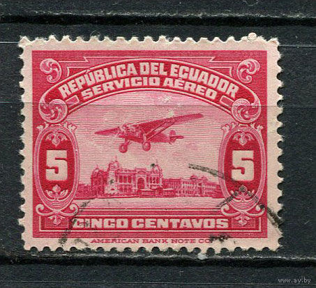 Эквадор - 1929 - Авиация 5С - [Mi.283] - 1 марка. Гашеная.  (Лот 26JE)-TG2P13