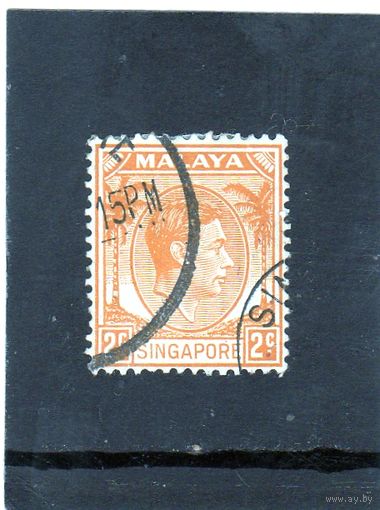 Британские колонии. Малайcкие штаты. Сингапур. Ми-123. Король Георг VI.1948.