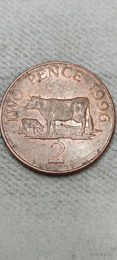 Гернси 2 пенни 1996