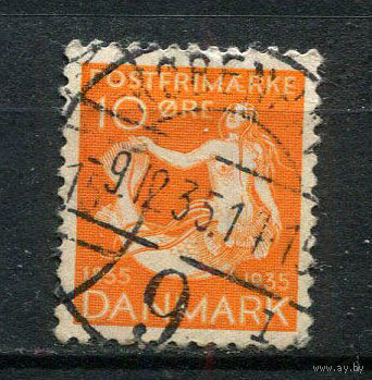 Дания - 1935 - Сказки Ганса Андерсена 10 О - [Mi.224] - 1 марка. Гашеная.  (Лот 31CA)
