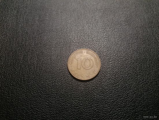 10 пфеннигов 1977 "J" - Гамбург