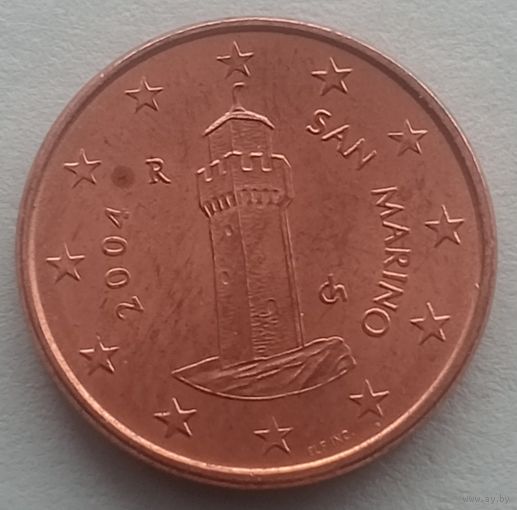 Монета Сан-Марино 1 евроцент 2004 года