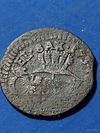 Польша 1 солид 1754г. (3) Август III, без мц.