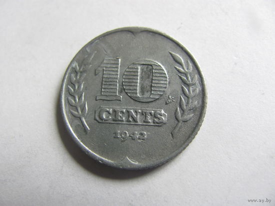 10 центов 1942 Недерланды