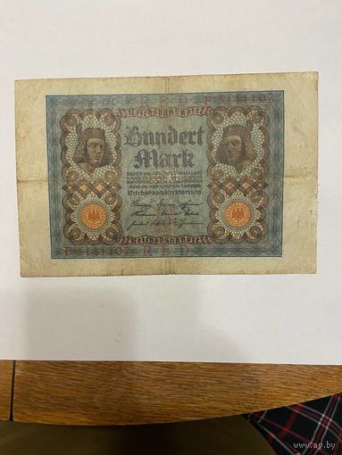Германия 100 марок 1920 г. -0801
