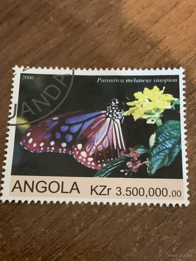 Ангола 2000. Бабочки. Parantica melaneus sinopion. Марка из серии