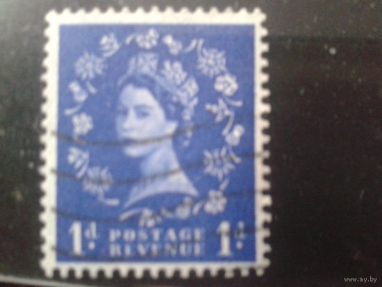 Англия 1952 Королева Елизавета 2  1 пенни  ВЗ20