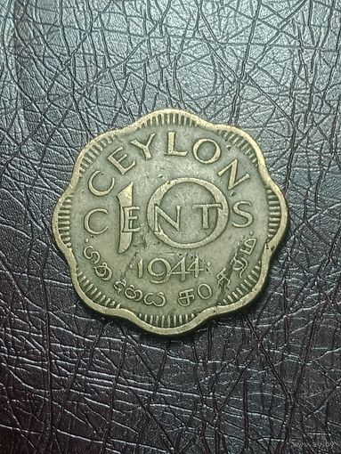 Цейлон 10 центов 1944 года .
