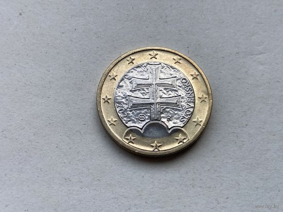 Словакия 1 евро 2024 г.