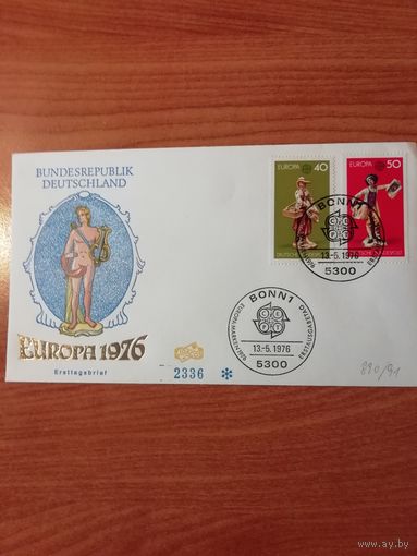 ФРГ 1976 КПД с марками серии ""EUROPA CEPT. Изделия ручной работы" Mi. 890-891