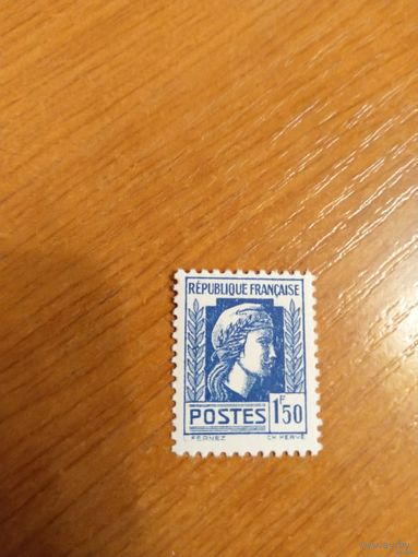 1944-45 Французская колония Алжир Французский Комитет Национального Освобождения Марианна искусство чистая клей MNH (5-1)