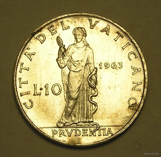 Ватикан, 10 Лир 1963 PAULUS VI
