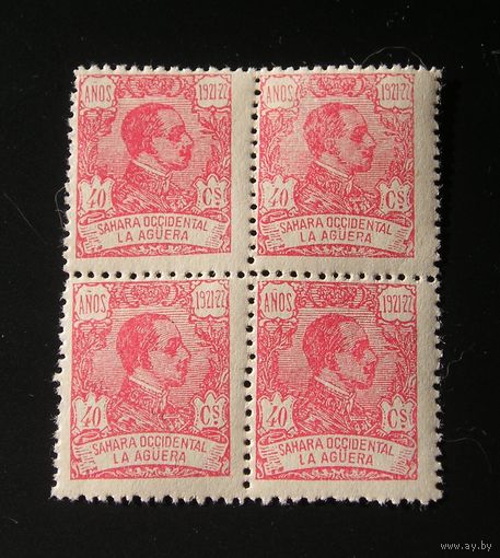Испанская Западная Сахара, Ла Агуэра 1923 Альфонсо XIII x 4