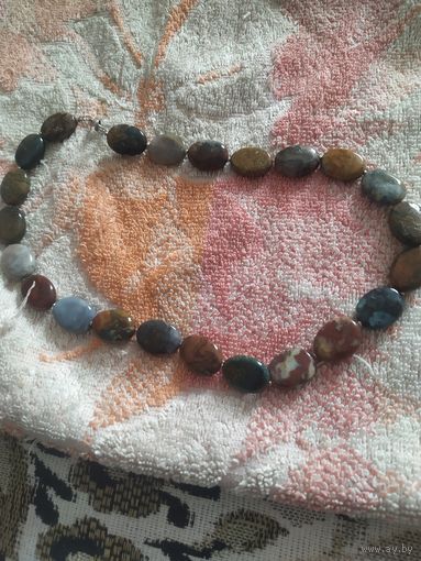 Бусы Яшма в наличии разных оттенков