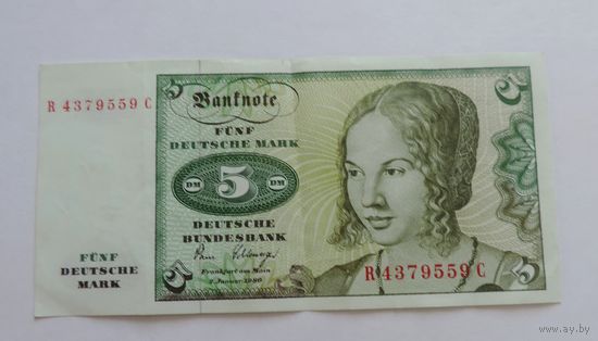 5 марок 1980 г. ФРГ