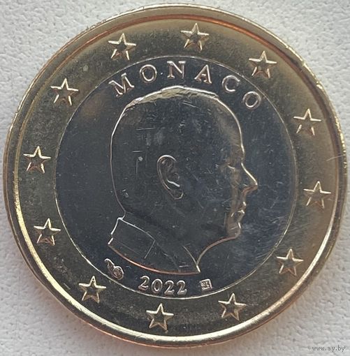 Монако 1 евро 2022 г.