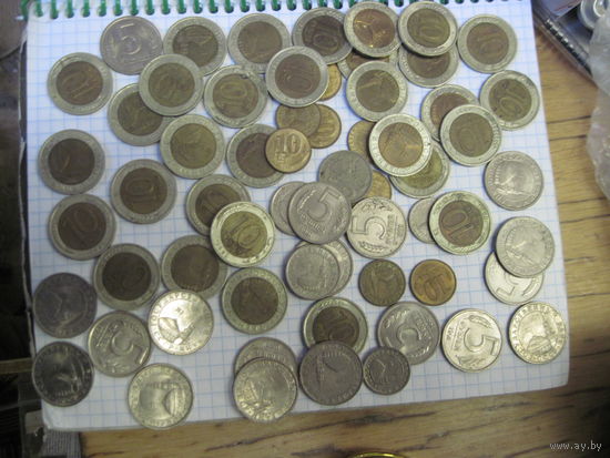 Лот монет СССР 1991 г.(ГКЧП) с рубля!