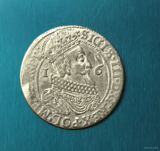Орт 1624 года Гданьск - состоние по фото - Распродажа! Смотрите другие мои лоты!