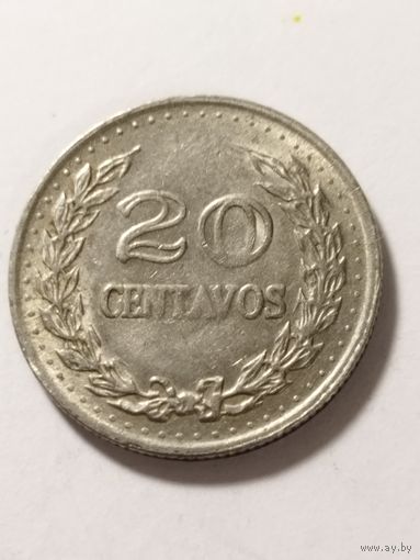 Колумбия 20 сентаво 1971