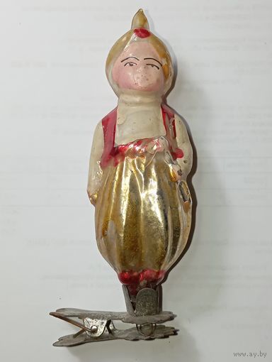 Игрушка на ёлку ,  Маленький Мук , винтаж , стекло , СССР .