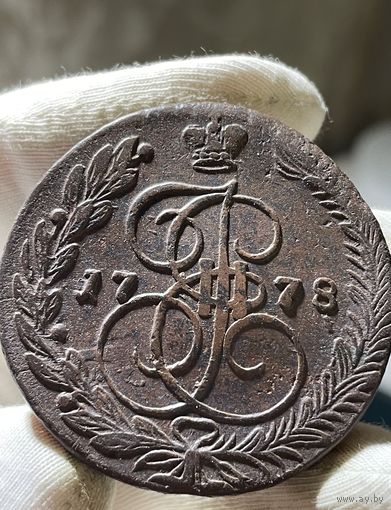 5 копеек 1778 ЕМ без МЦ.Кладовая.Состояние.