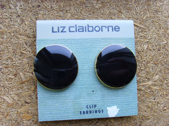 Клипсы крупные Liz Claiborne . Клеймо