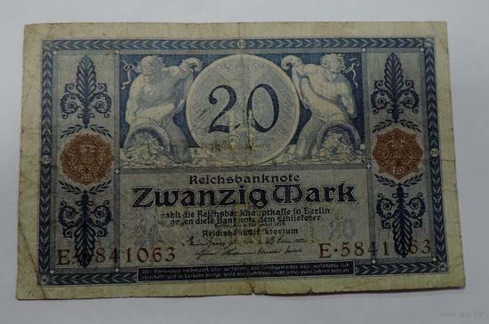 20 марок 1915г. Германия.