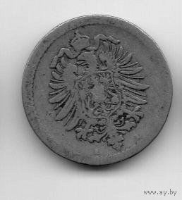 ГЕРМАНСКАЯ ИМПЕРИЯ 5 ПФЕННИГОВ 1875 А