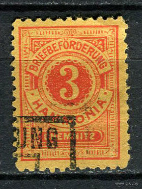 Германия - Хемниц - Местные марки - 1898 - Цифры 3Pf - [Mi.43] - 1 марка. Гашеная.  (Лот 72CZ)