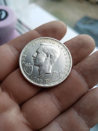 Люксембург 100 франков, 1946 600 лет со дня смерти Иоганна Люксембургского