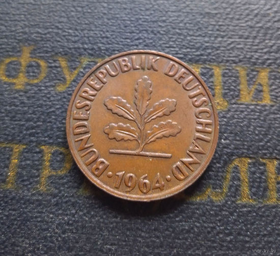 2 пфеннига 1964 (G) Германия ФРГ #01