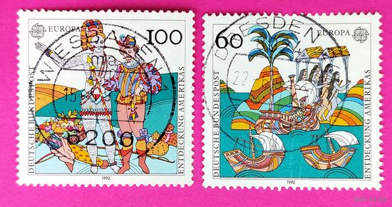 Германия. Открытие Америки. ( 2 марки ) 1992 года. 8-16.
