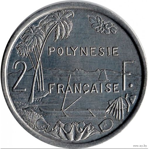 Французская Полинезия 2 франка 1999 UNC