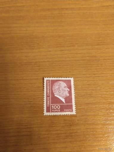 1972 Турция Ататюрк чистая без клея без дыр дорогая  (2-11)